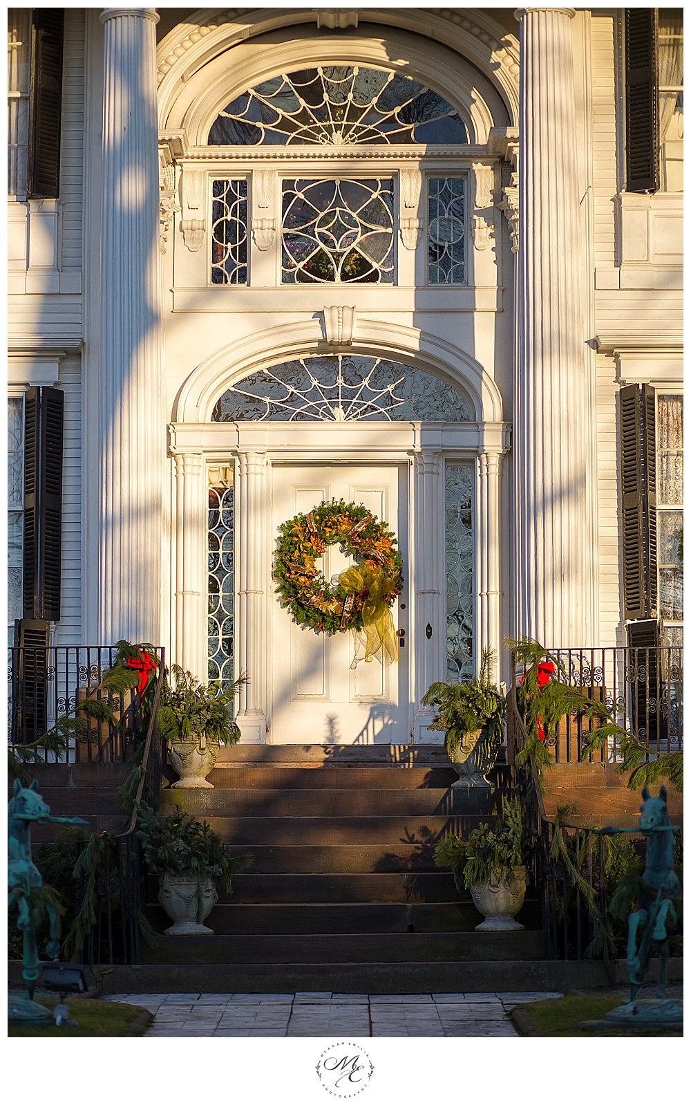 Christmas decorations at Linden Place, Bristol RI.