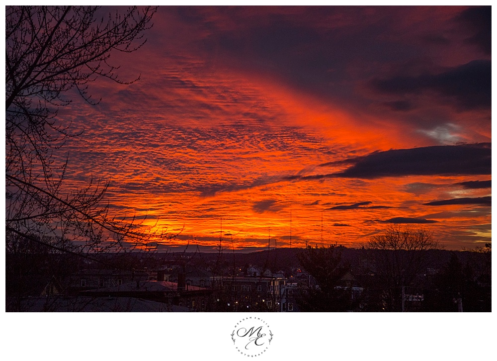 Sunset view in Providence, Rhode Island ©Meagan Emilia Photography