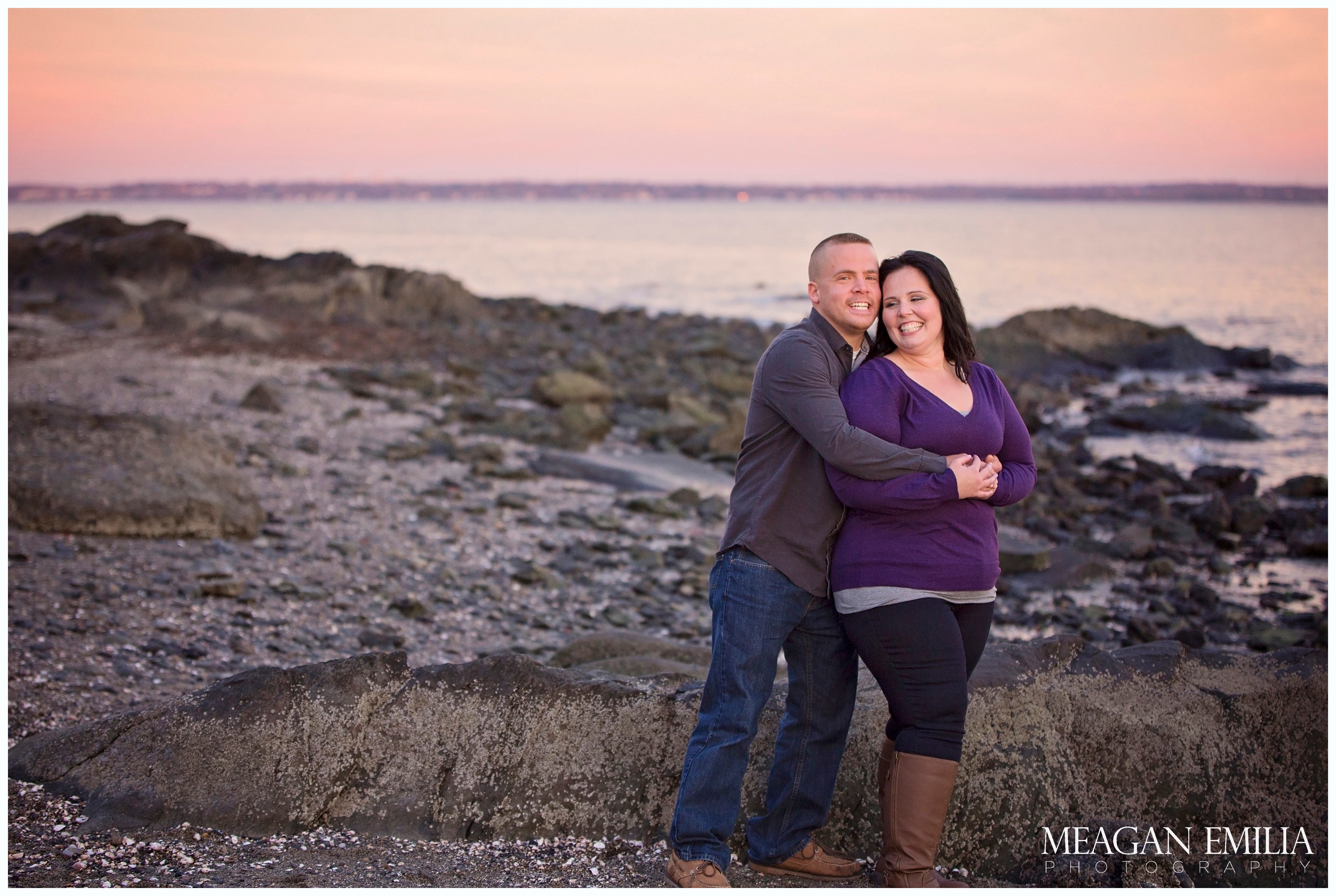 Danielle & Greg engagement photos at Rocky Point State Park in Warwick, RI.