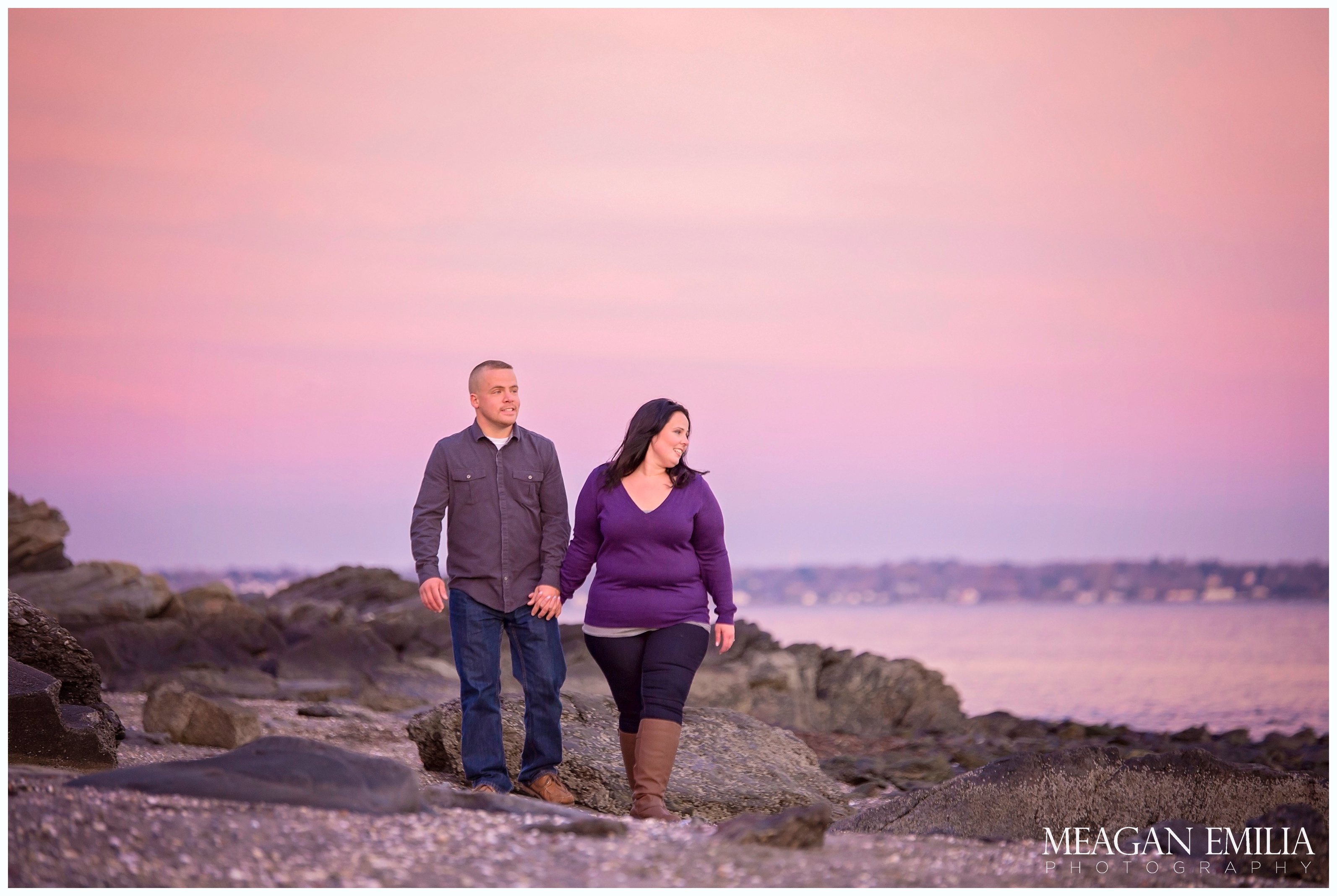 Danielle & Greg engagement photos at Rocky Point State Park in Warwick, RI.