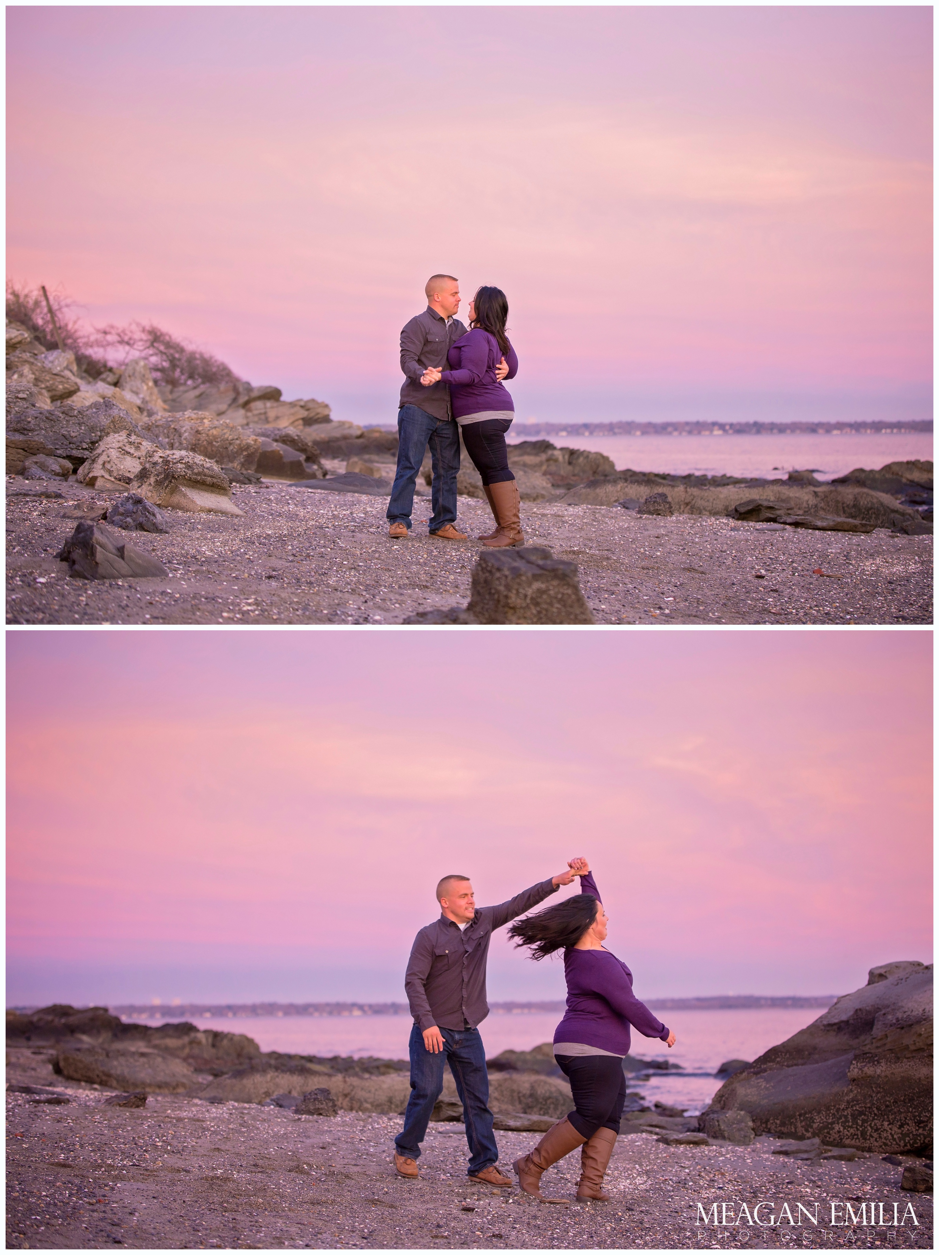Danielle & Greg engagement photos at Rocky Point State Park in Warwick, RI.