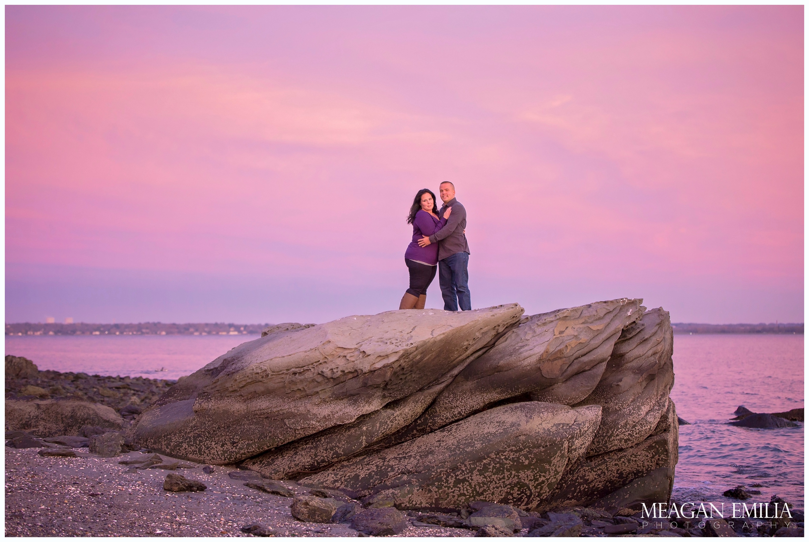 Danielle & Greg engagement photos at Rocky Point State Park in Warwick, RI.