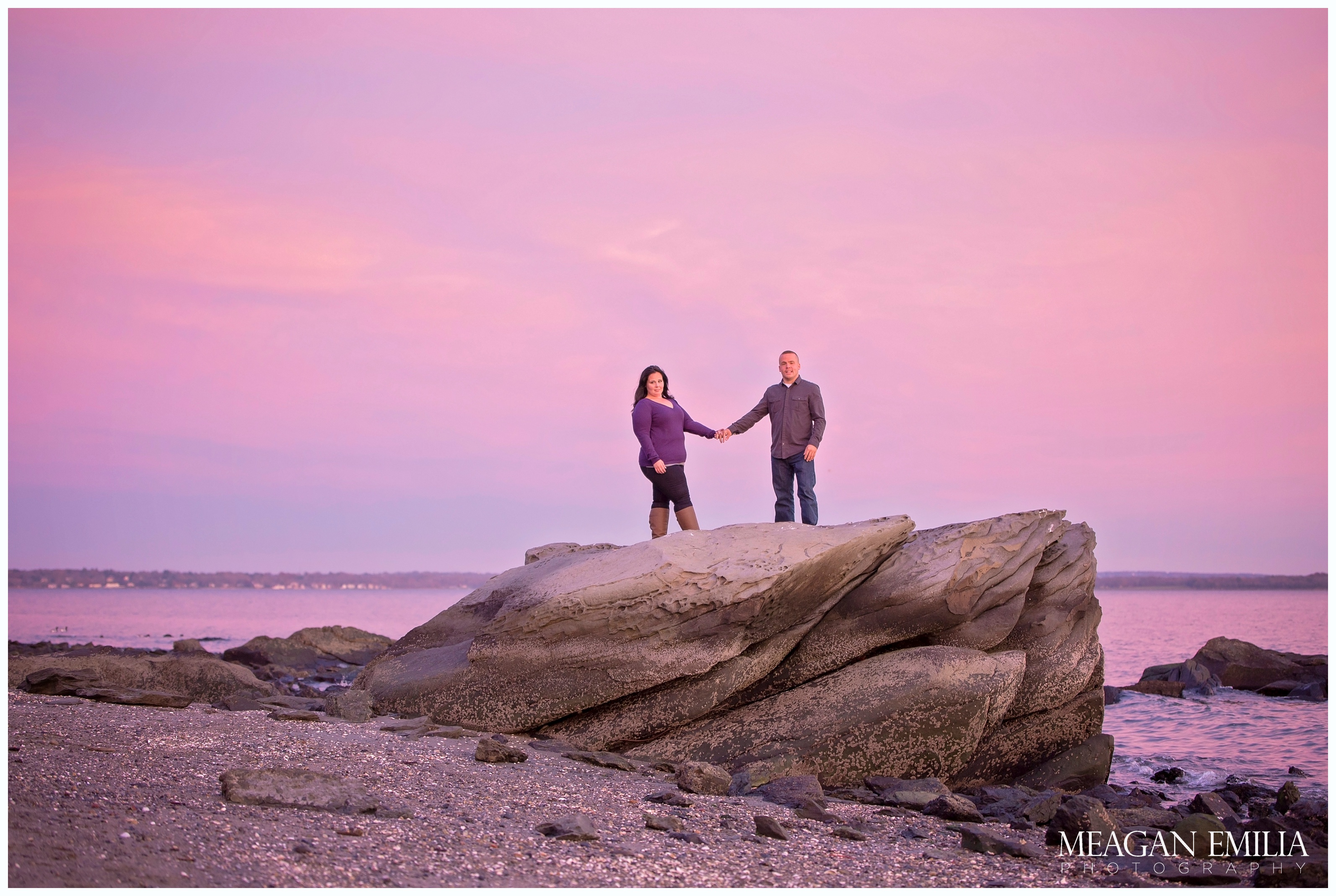 Danielle & Greg engagement photos at Rocky Point State Park in Warwick, RI.