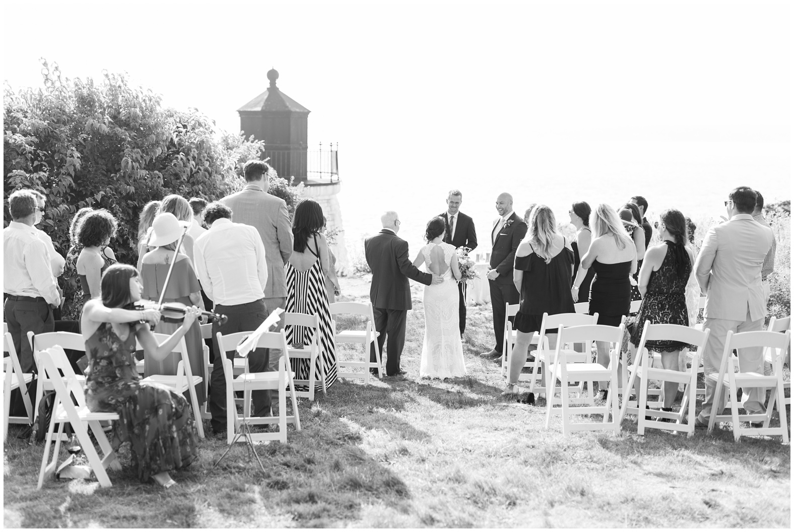 Intimate oceanfront wedding castle hill inn newport rhode island RI