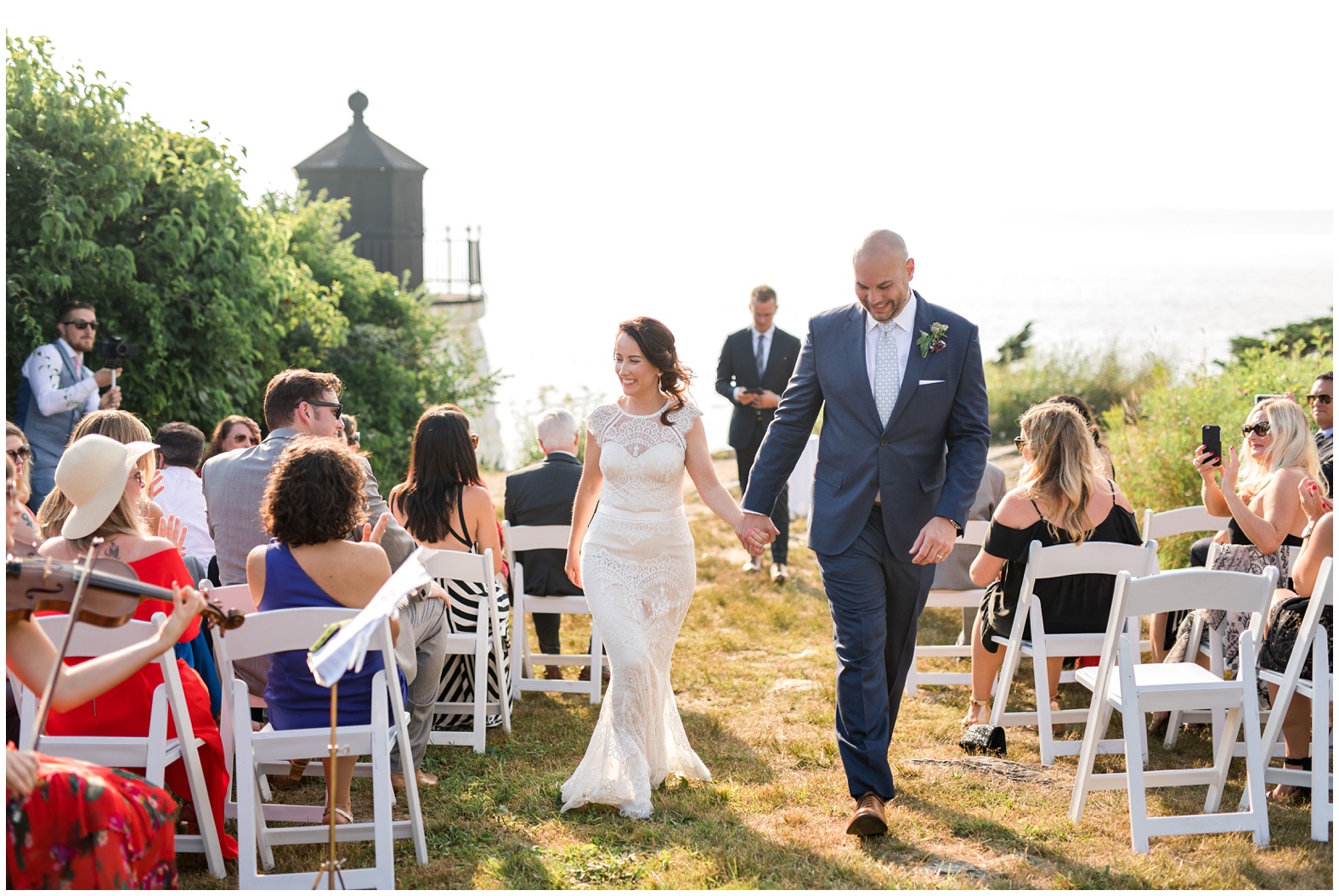 Intimate oceanfront wedding castle hill inn newport rhode island RI