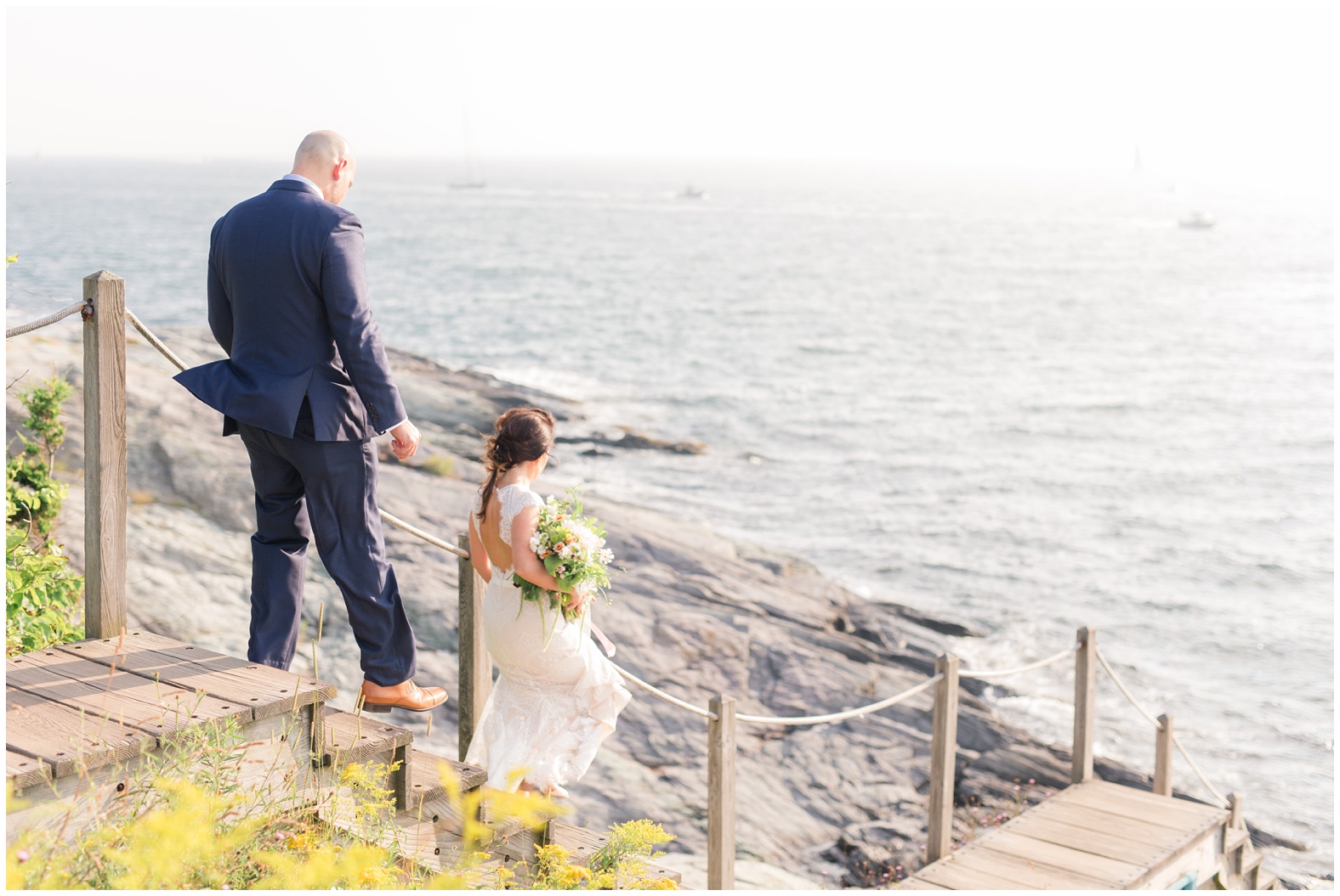 Intimate oceanfront wedding castle hill inn newport rhode island RI