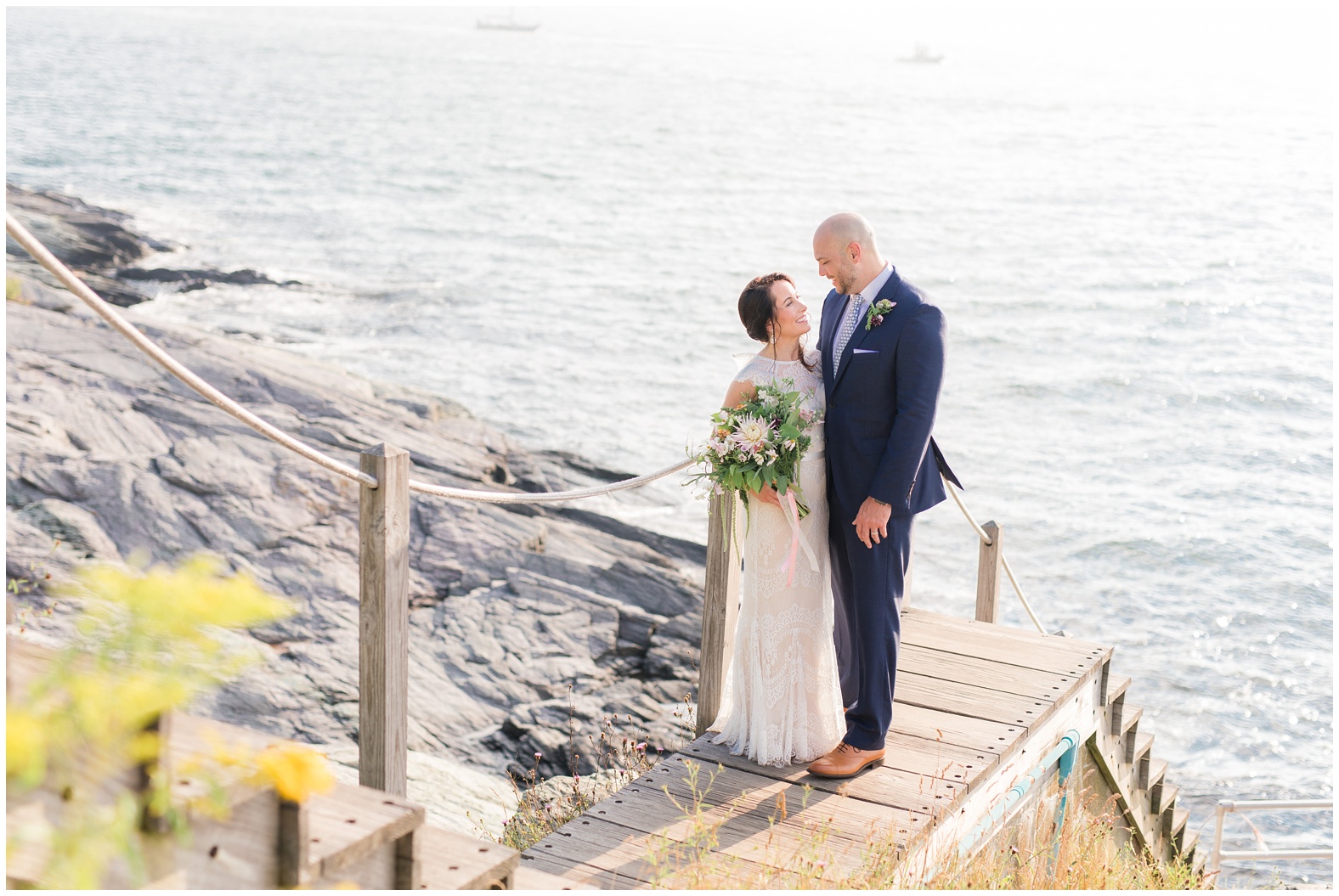 Intimate oceanfront wedding castle hill inn newport rhode island RI