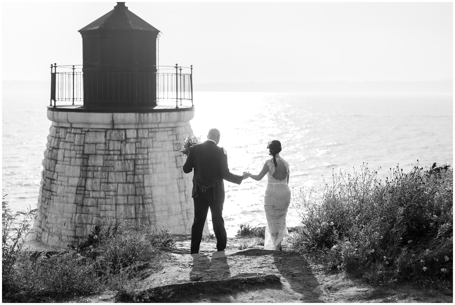 Intimate oceanfront wedding castle hill inn newport rhode island RI