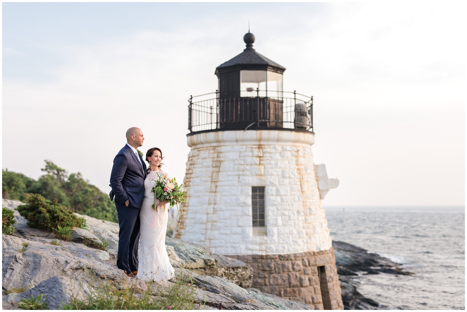 Intimate oceanfront wedding castle hill inn newport rhode island RI