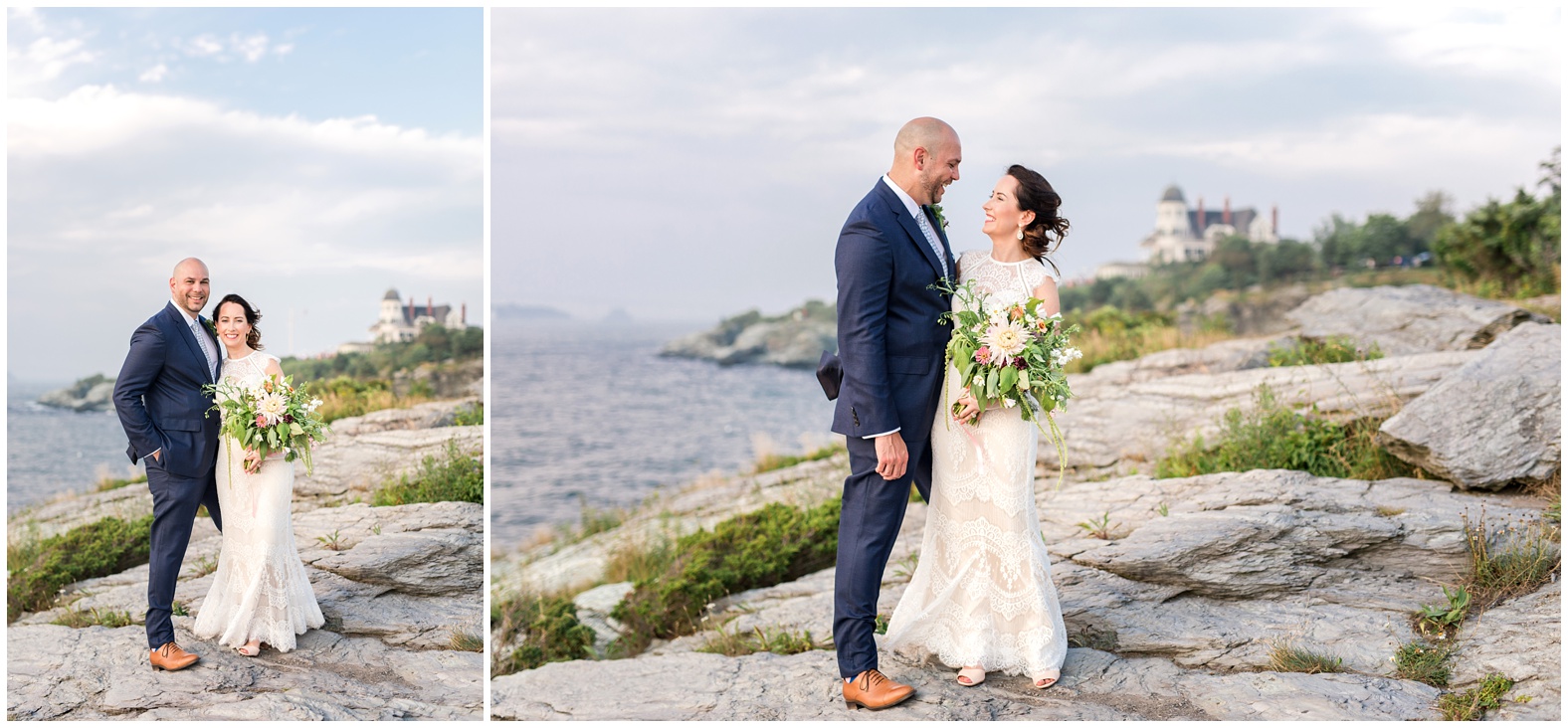 Intimate oceanfront wedding castle hill inn newport rhode island RI