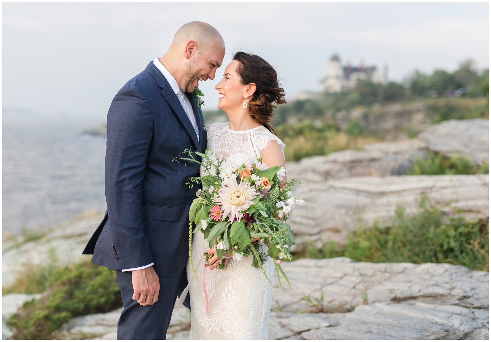 Intimate oceanfront wedding castle hill inn newport rhode island RI