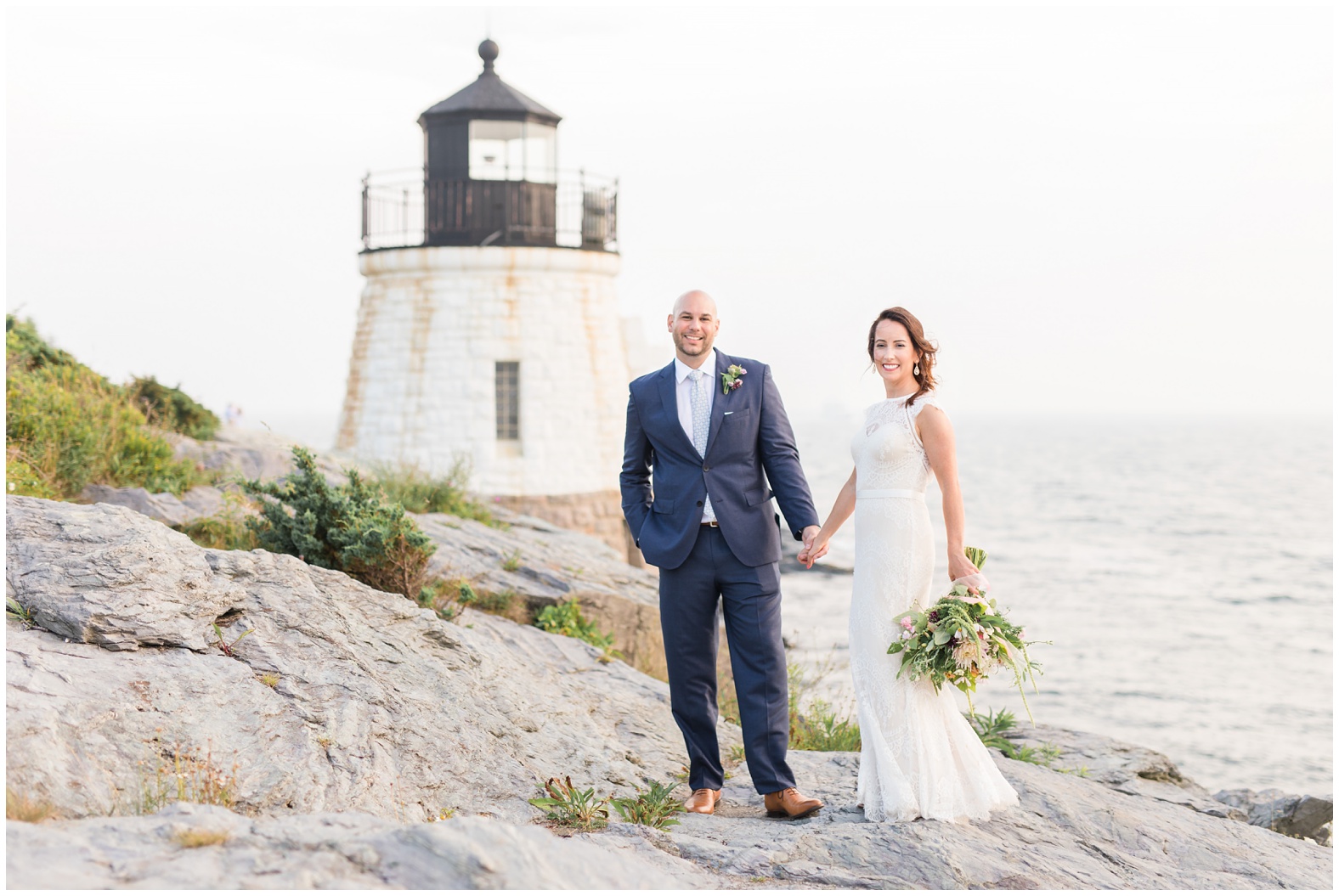 Intimate oceanfront wedding castle hill inn newport rhode island RI