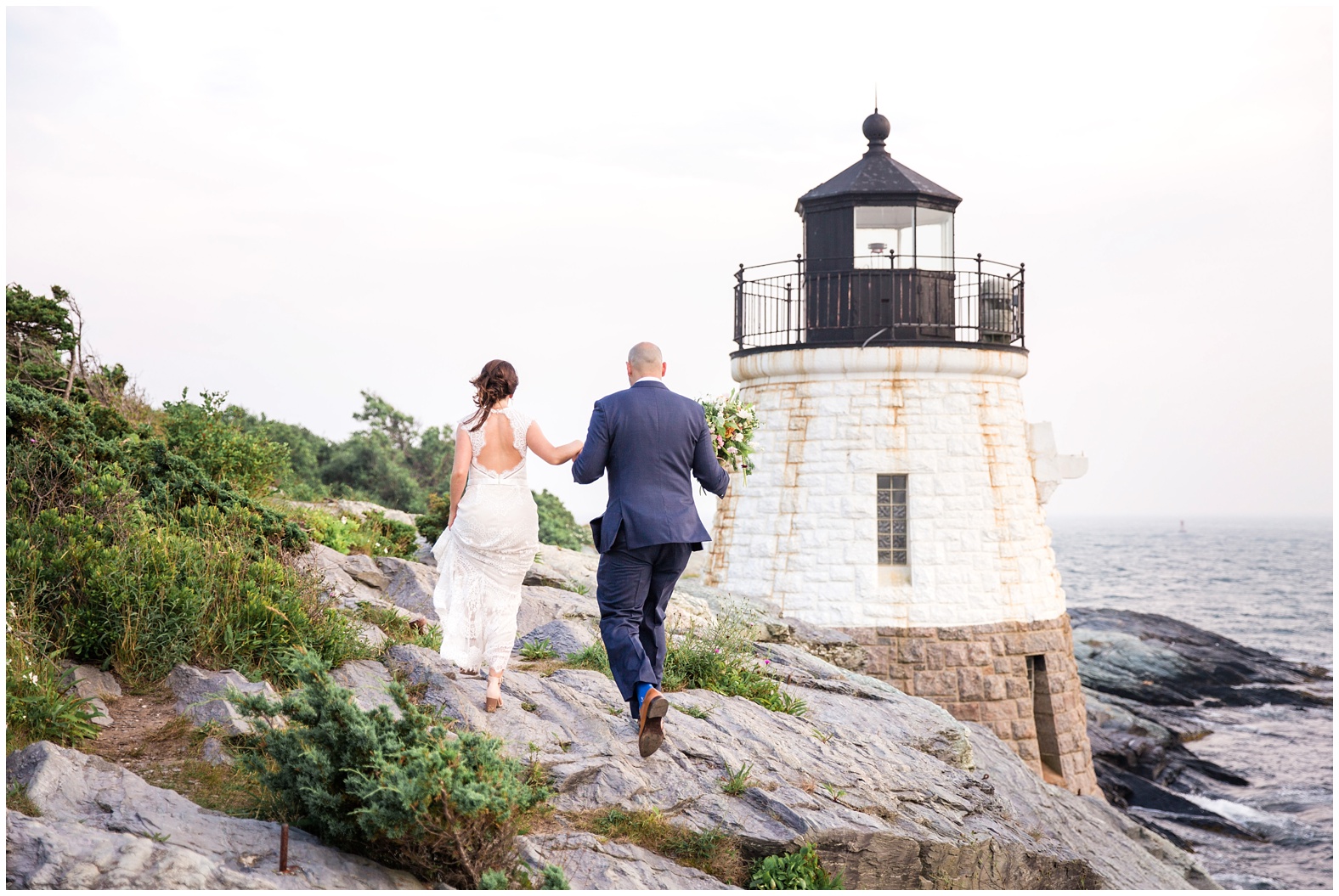 Intimate oceanfront wedding castle hill inn newport rhode island RI