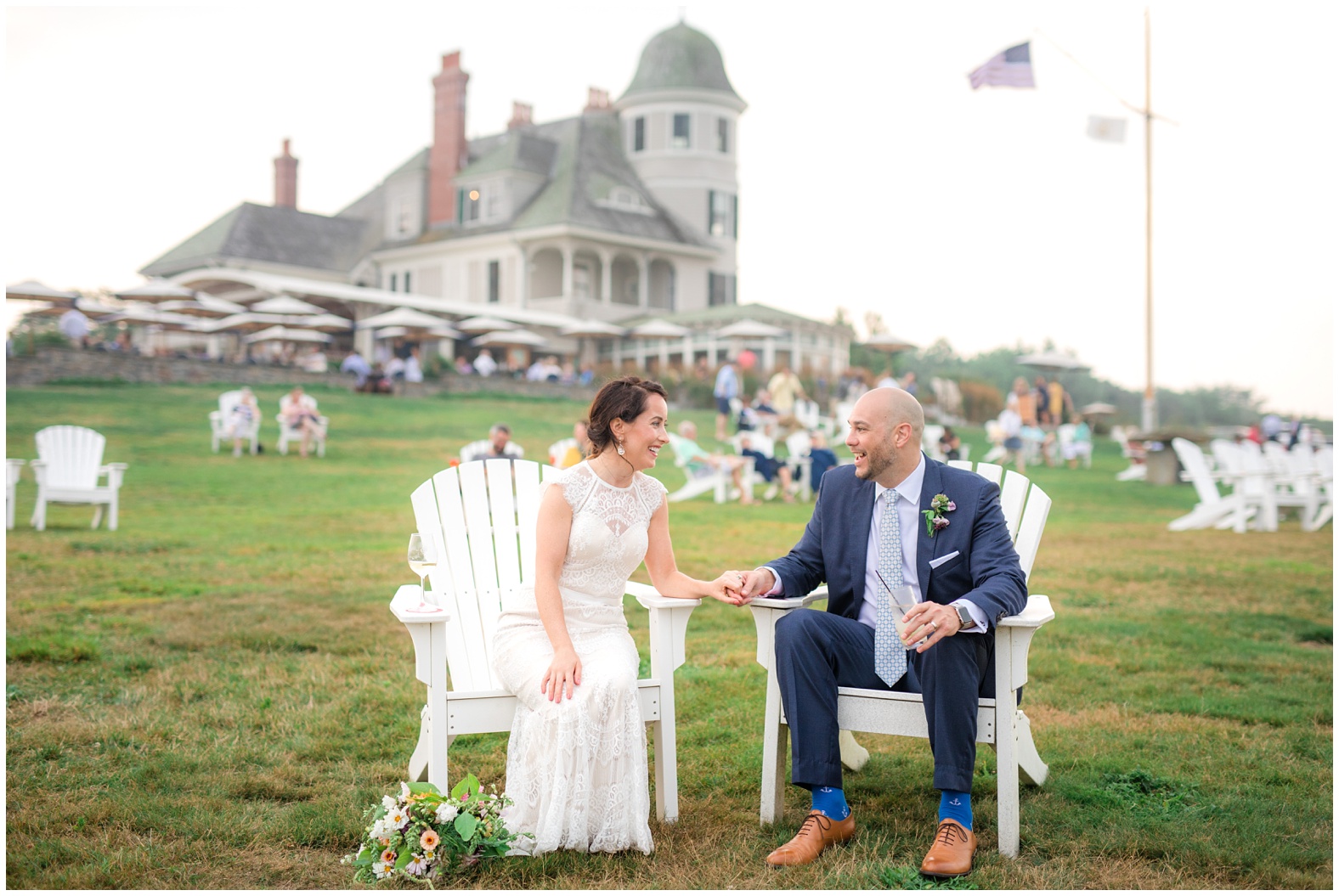 Intimate oceanfront wedding castle hill inn newport rhode island RI