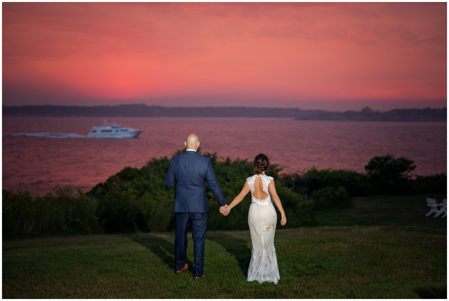 Intimate oceanfront wedding castle hill inn newport rhode island RI