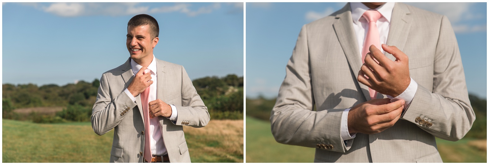 Sunset Beach Wedding at Bailey's Beach, Newport RI