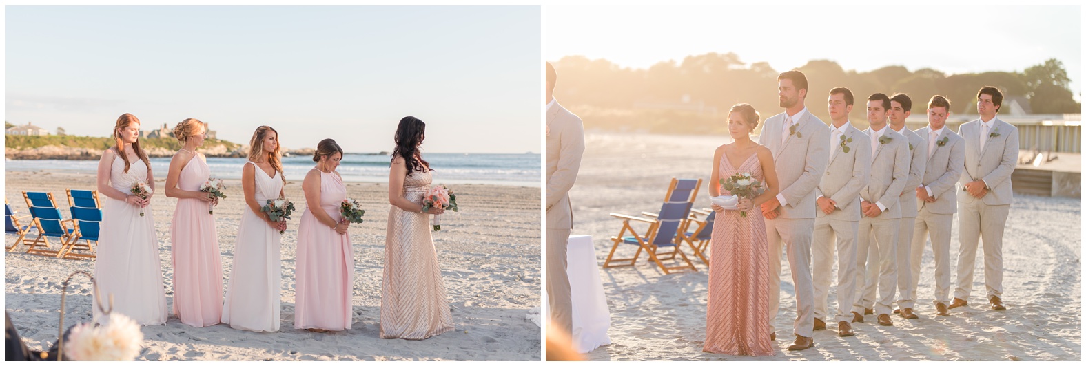 Sunset Beach Wedding at Bailey's Beach, Newport RI