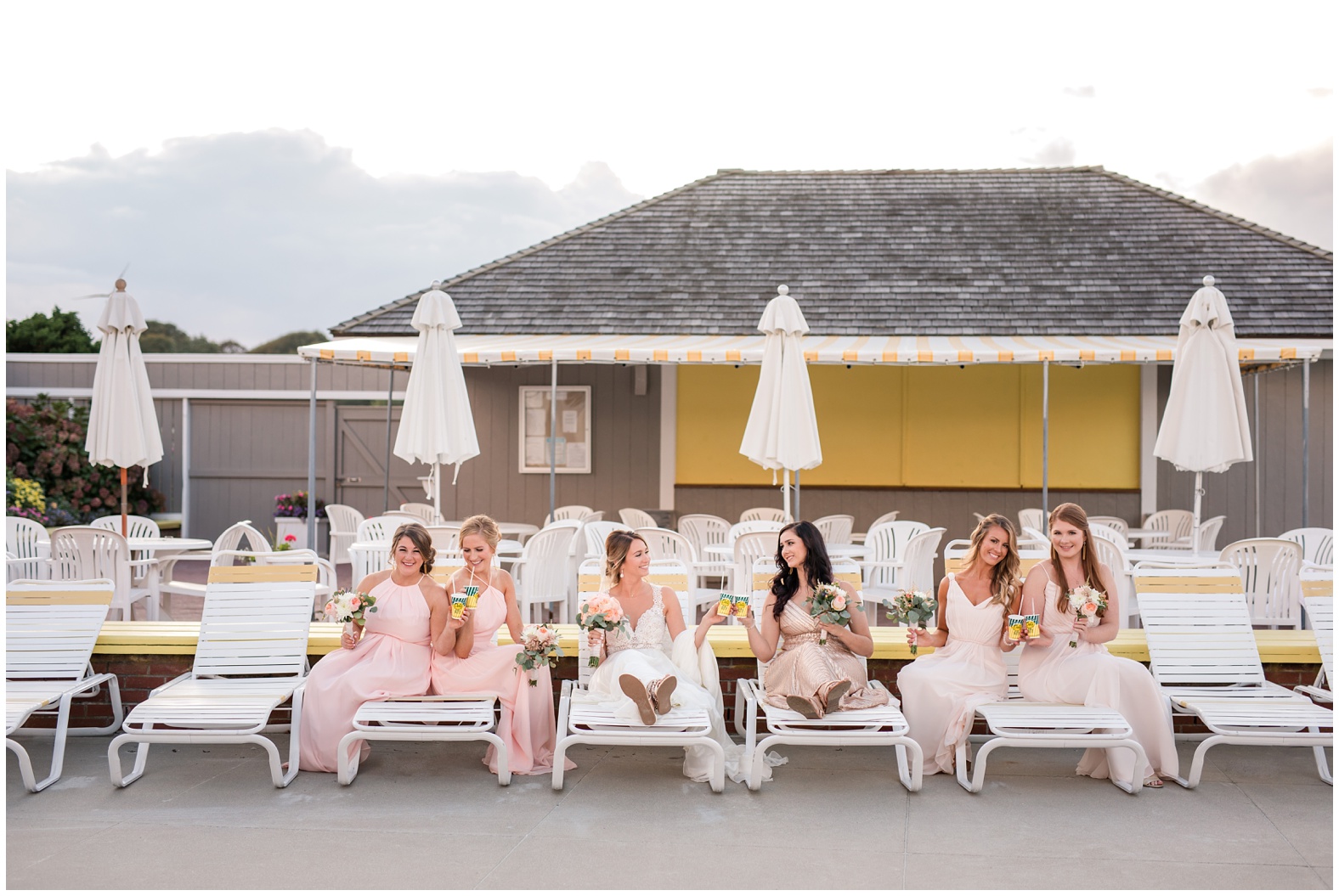 Sunset Beach Wedding at Bailey's Beach, Newport RI