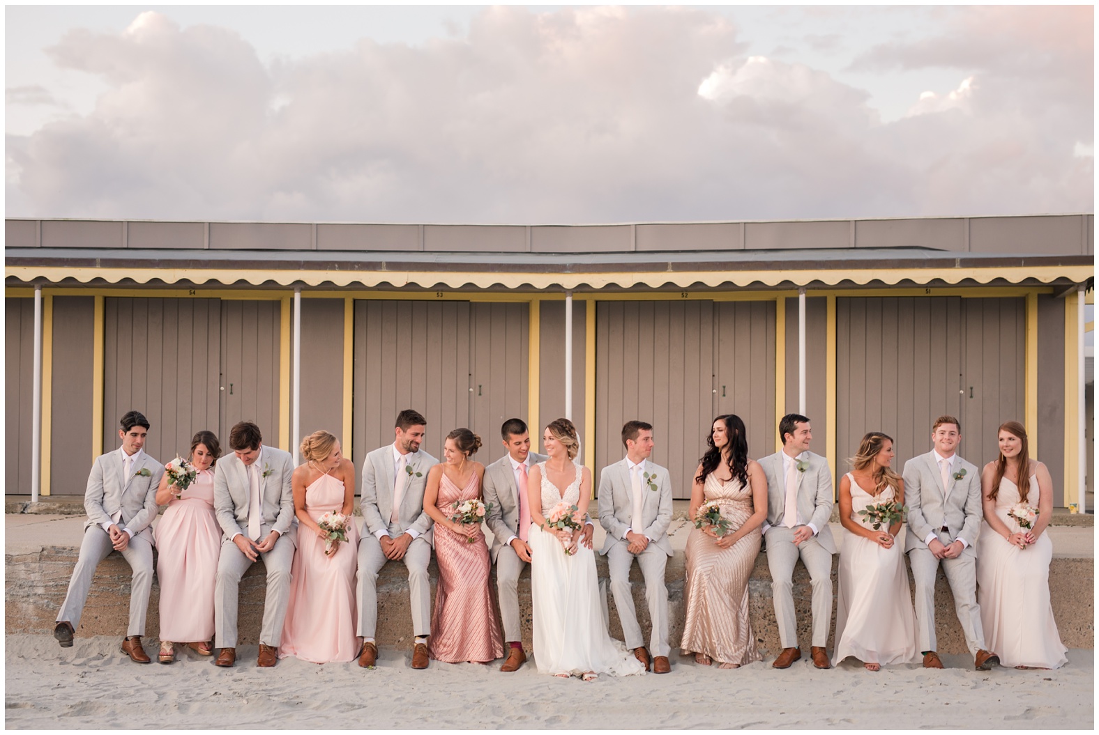 Sunset Beach Wedding at Bailey's Beach, Newport RI