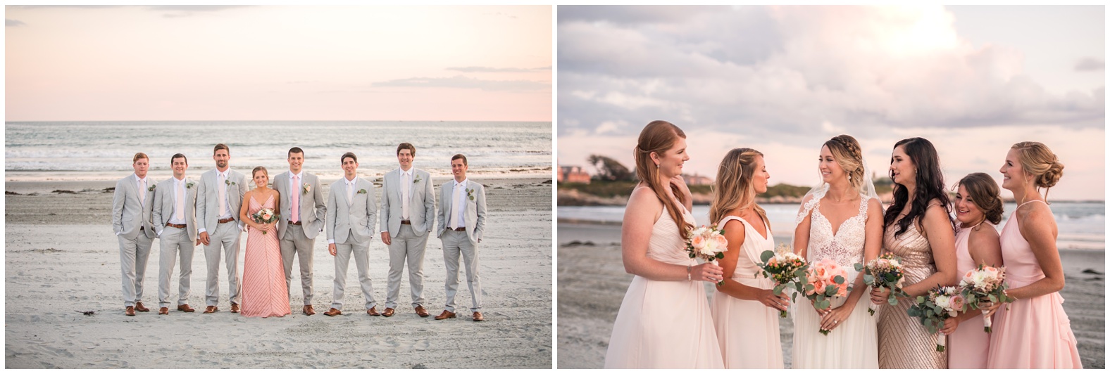 Sunset Beach Wedding at Bailey's Beach, Newport RI