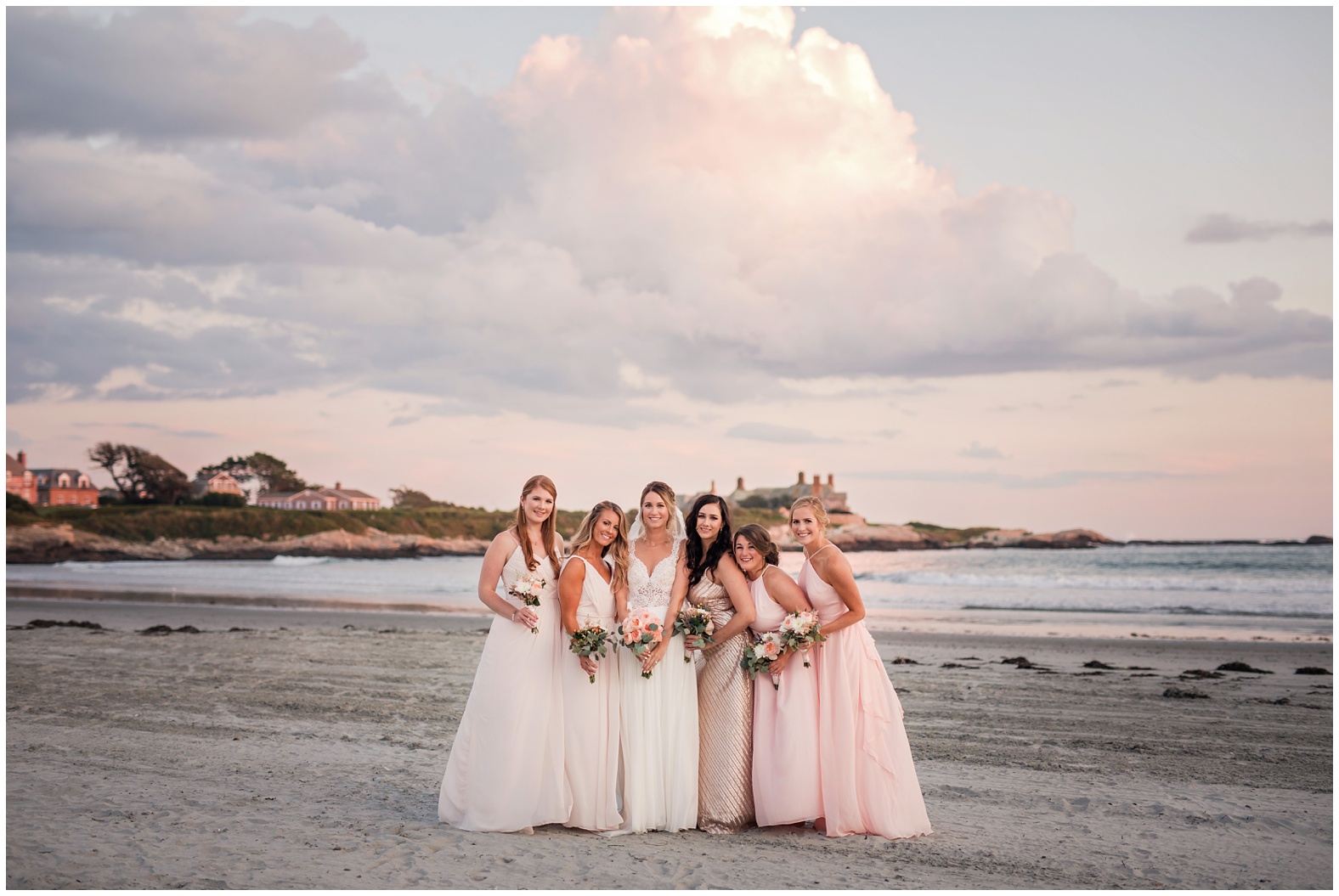 Sunset Beach Wedding at Bailey's Beach, Newport RI