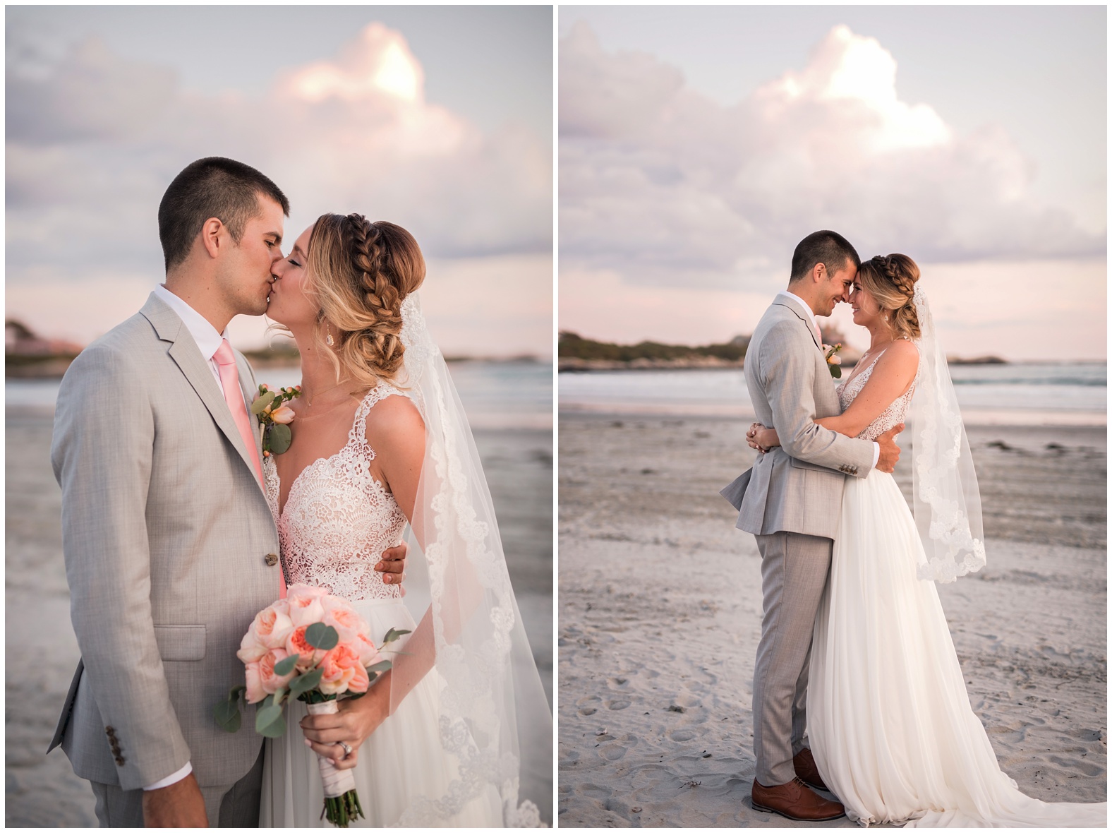 Sunset Beach Wedding at Bailey's Beach, Newport RI