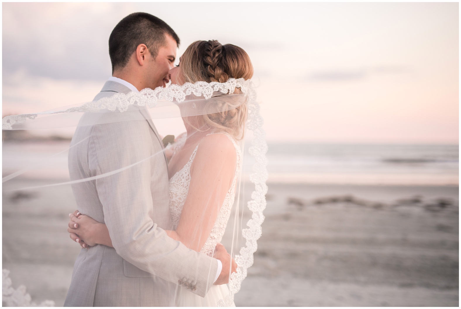 Sunset Beach Wedding at Bailey's Beach, Newport RI