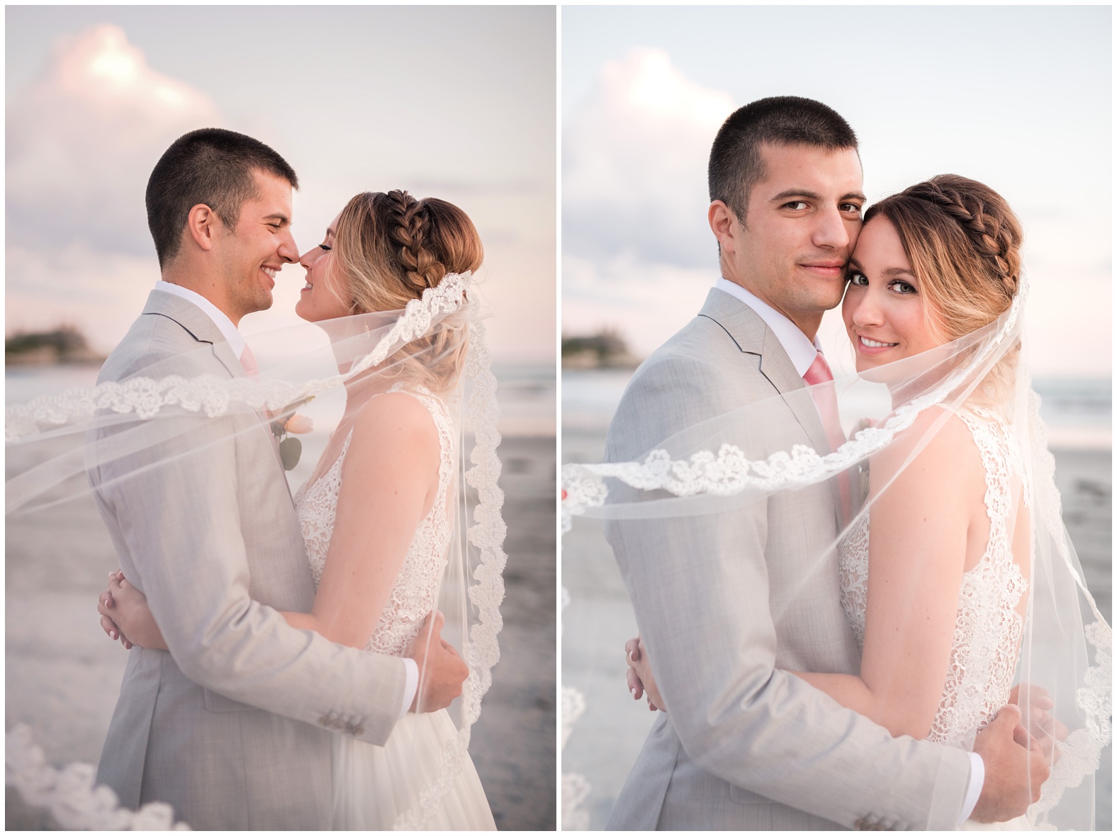 Sunset Beach Wedding at Bailey's Beach, Newport RI