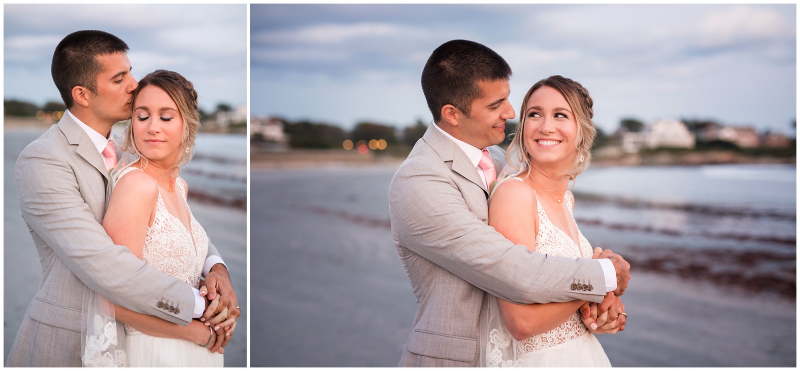 Sunset Beach Wedding at Bailey's Beach, Newport RI