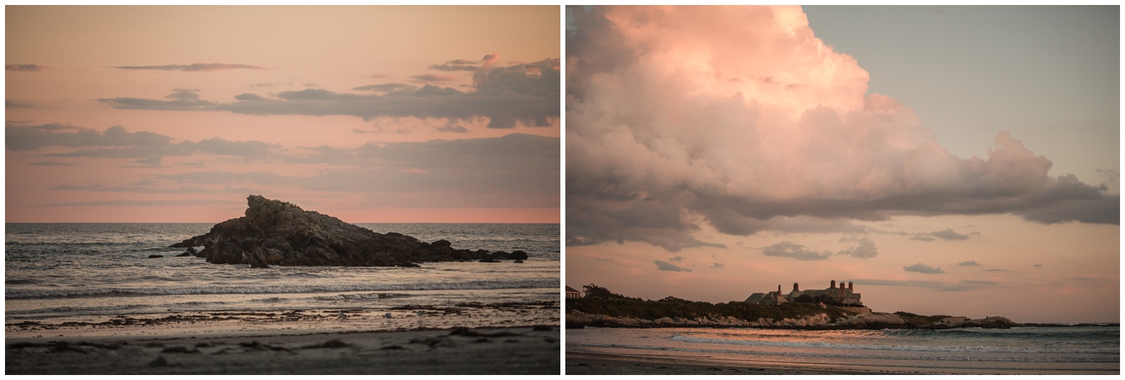 Sunset Beach Wedding at Bailey's Beach, Newport RI