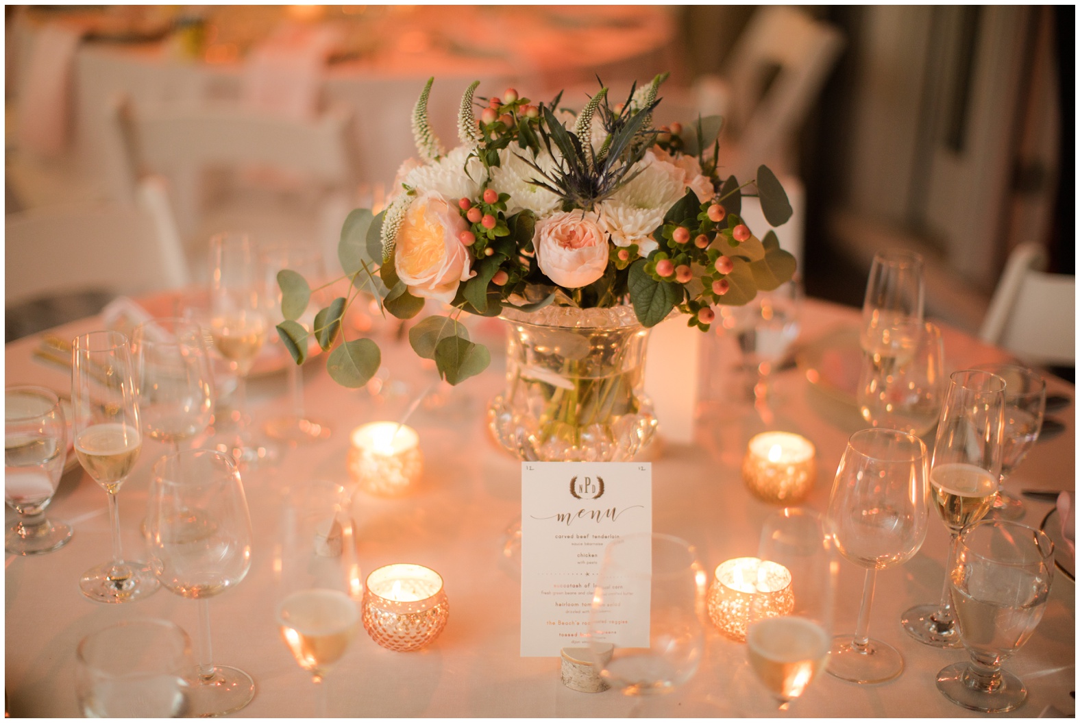 Sunset Beach Wedding at Bailey's Beach, Newport RI