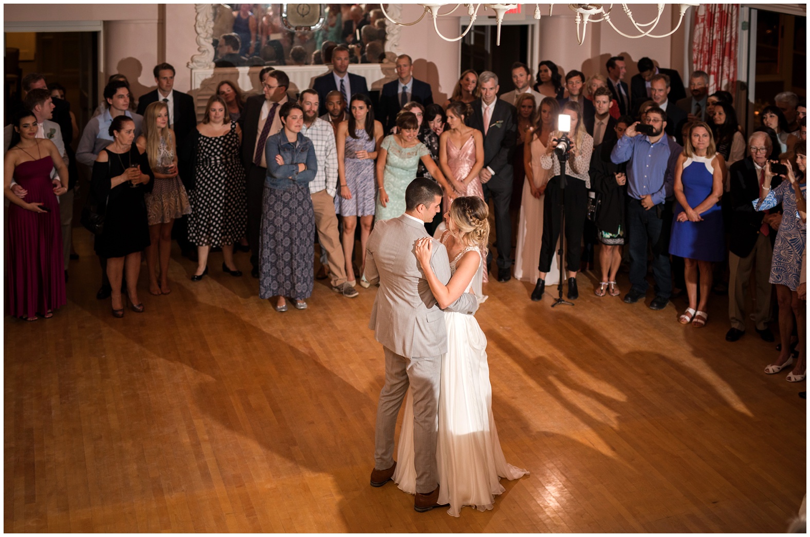 Sunset Beach Wedding at Bailey's Beach, Newport RI