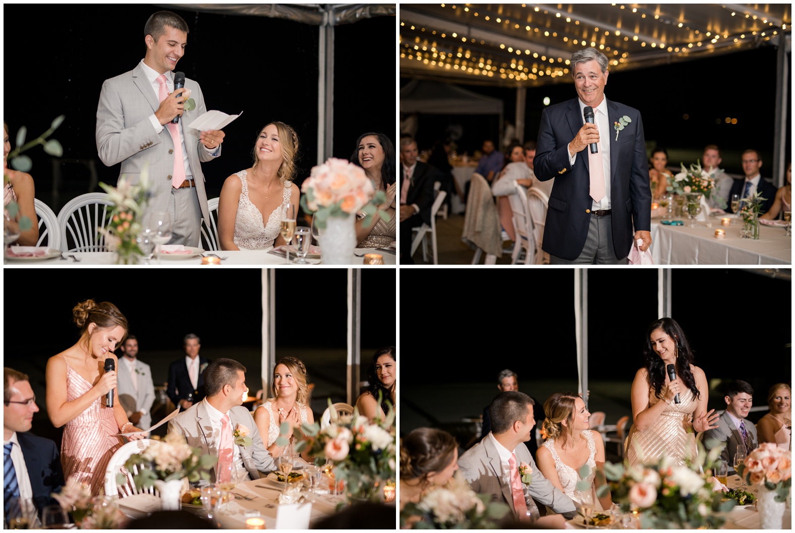 Sunset Beach Wedding at Bailey's Beach, Newport RI