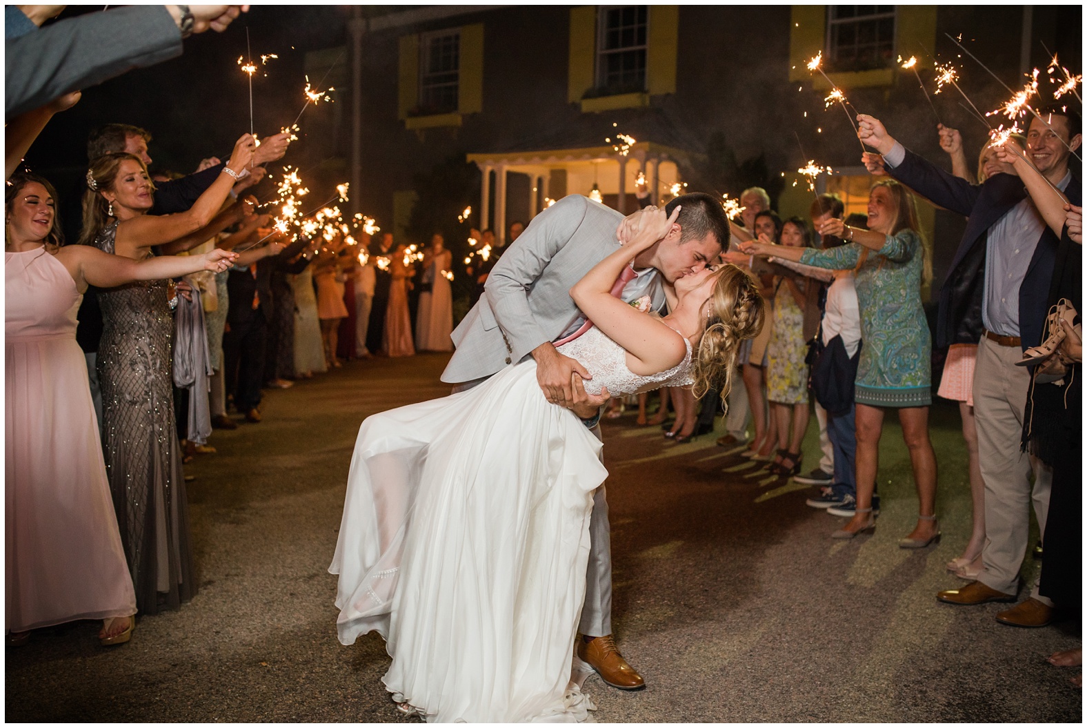 Sunset Beach Wedding at Bailey's Beach, Newport RI