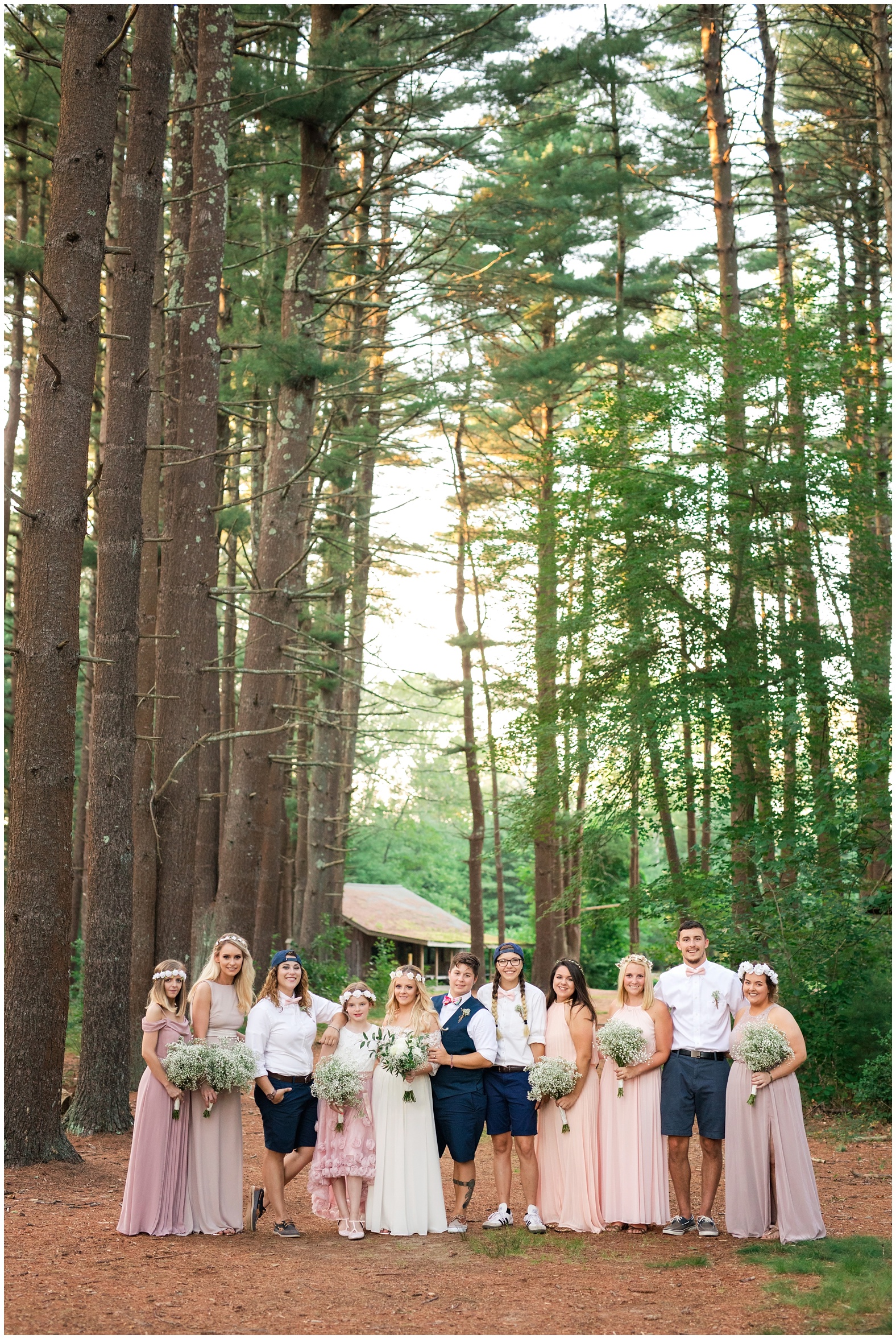 Wedding,camp,woods,woodsy,rhode island,ri,boho,bohemian,natural,cabin,girl scout camp,