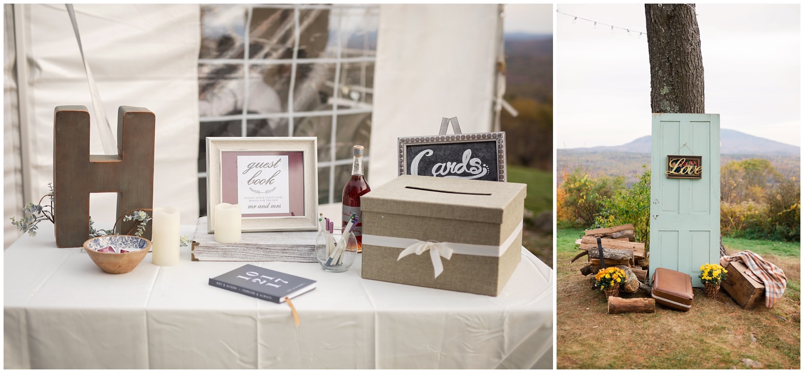 scenic,eclectic,fall,autumn,mountain,mountainview,wedding,cobb hill estate,harrisville,New hampshire,NH,new england,country,tented wedding,