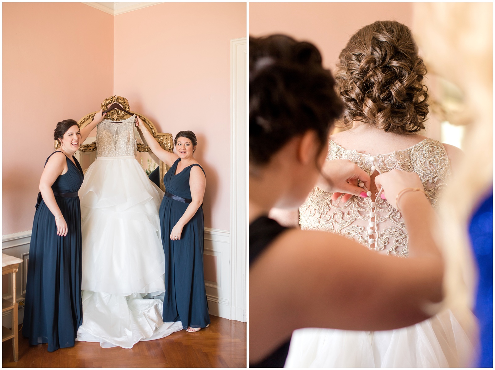 newport nautical wedding at Adlrich Mansion in Warwick, Rhode Island