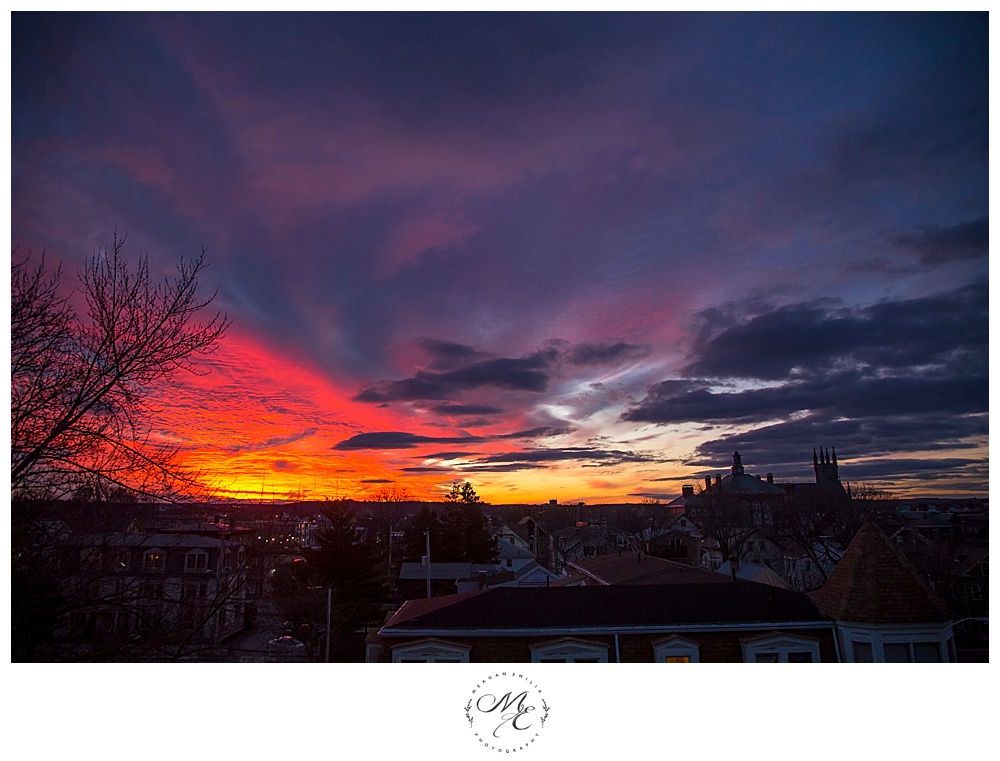 Sunset view in Providence, Rhode Island ©Meagan Emilia Photography