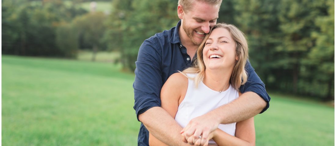 Engagement session at Zukas Hilltop Barn in Spencer, MA