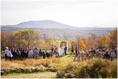 Scenic fall mountain wedding at Cobb Hill Estate in Harrisville, New Hampshire