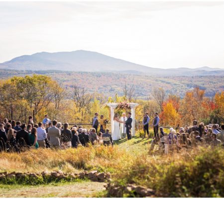 Scenic fall mountain wedding at Cobb Hill Estate in Harrisville, New Hampshire