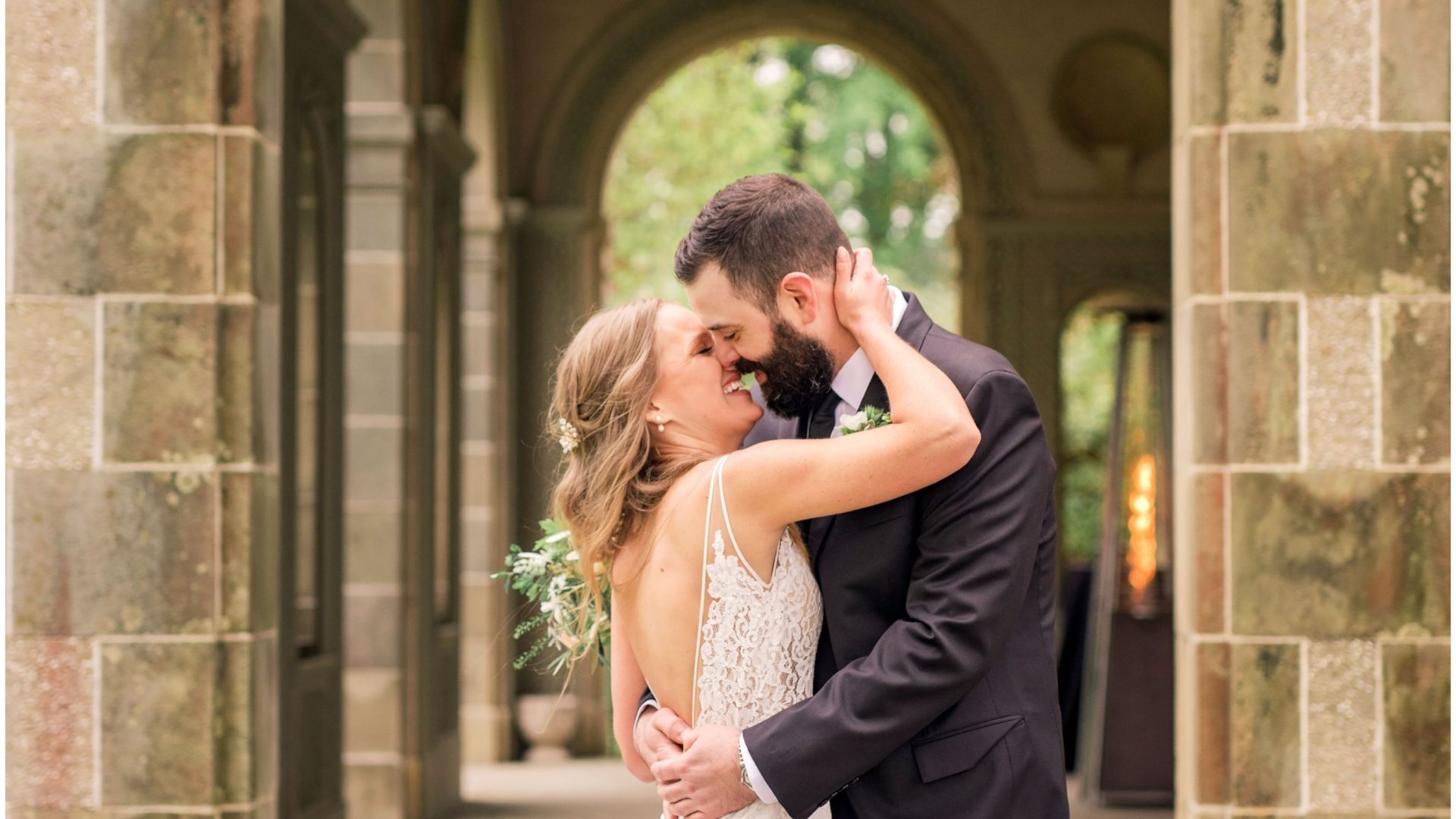 Black tie wedding theme, mixed with organic and natural floral touches at Glen Manor House mansion in Portsmouth Rhode Island